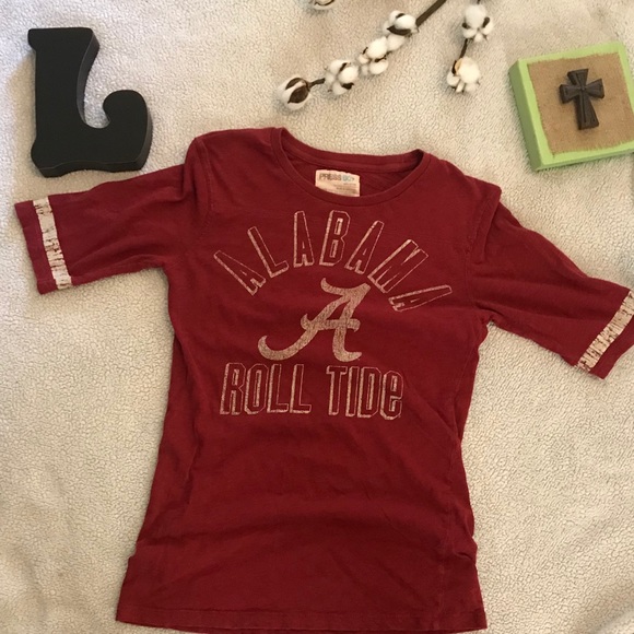 Pressbox Tops - Alabama Crimson Tide Game Day 1/2sleeve tee- Lg